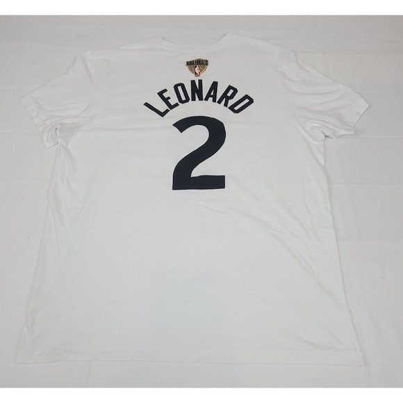 Nike 2019 NBA Final T-Shirt Mens XL. Toronto Raptors Khawi Leonard White Tee. - Picture 3 of 7